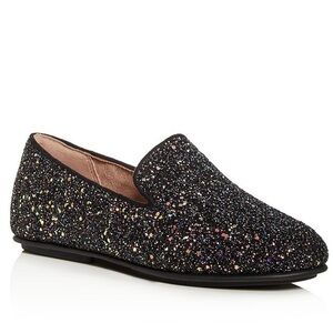 Fitflop Lena Black Glitter Loafer